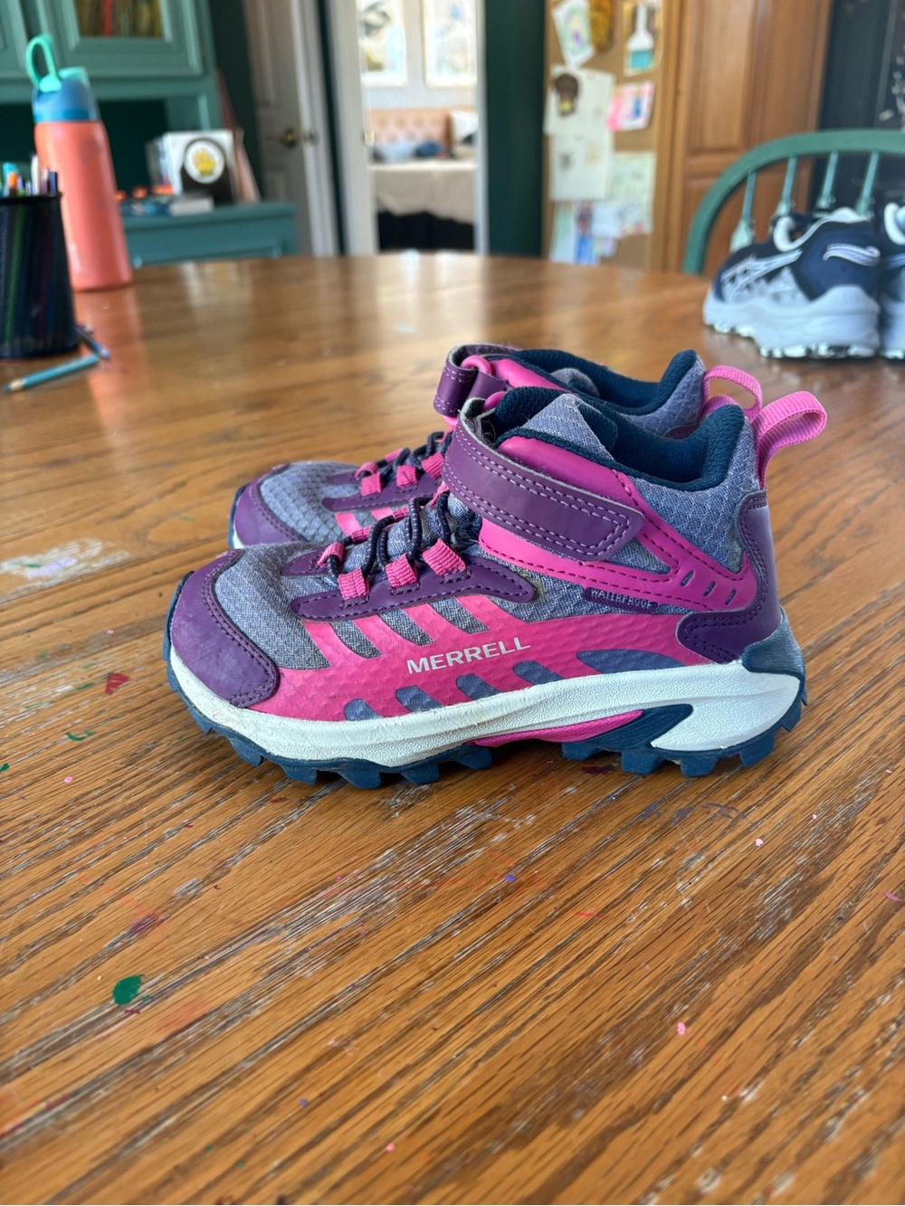 Merrell Kids Magenta and Purple Trail Sneakers